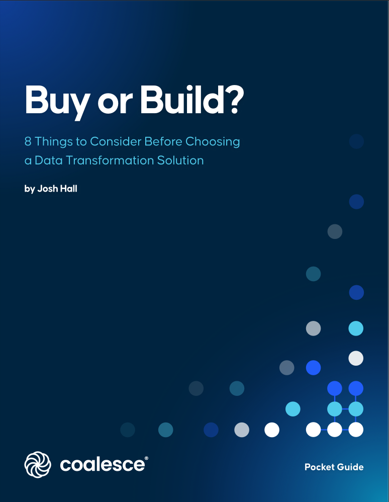 Buy vs. Build Data Transformation Solution Guide Cover